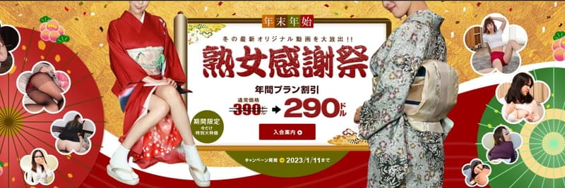 【パコパコママ】冬割 年間プラン100ドル割引